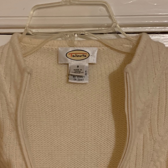 Talbots sweater vest. Size small.zips up the front - Picture 3 of 3